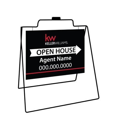 metal open house signs